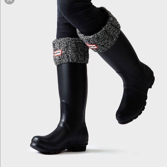 Hunter Shoes - HUNTER Blue Tall Rain Boot Socks Size 6